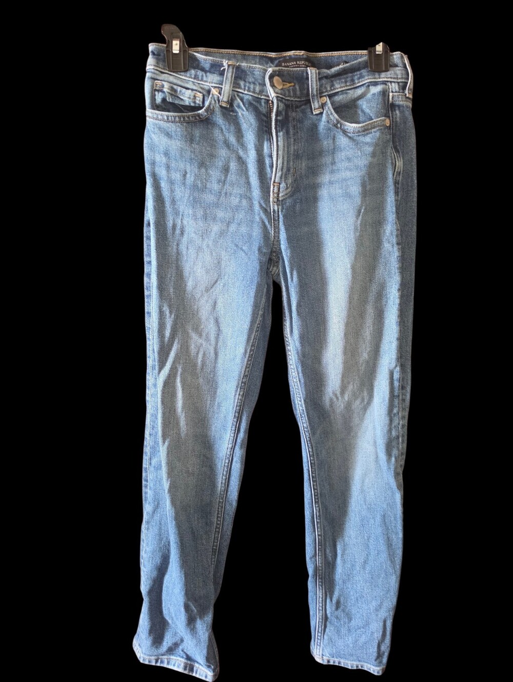 6/2/4. Banana Republic Womens Light Blue Straight-Leg Jeans